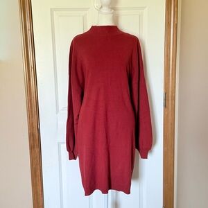 NWOT Vero Moda Brick Red Knit Sweater